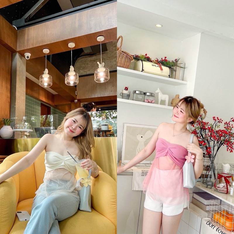 Jelly Top เสื้อเกาะอกระบาย