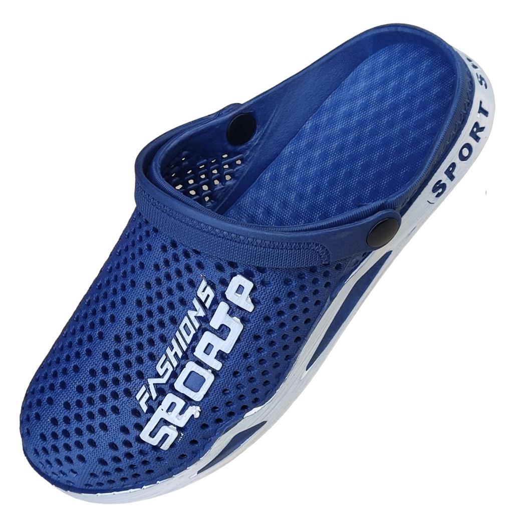 WOOQ SPORT (36-44 เผื่อ1ไซส์) รองเท้าหัวโต สวมง่าย ถอดง่าย คล่องตัว นุ่มสบาย ผลิตจากยางคงทน เหนียวแน่น