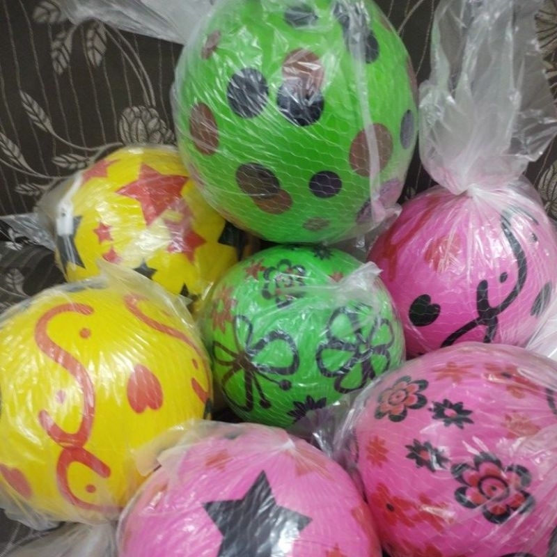 ลูกบอล Beach Ball บอลยาง ชายหาด สูบลม (ขนาด6-8นิ้ว)​ บรรจุ​ลมพร้อมใช้งาน