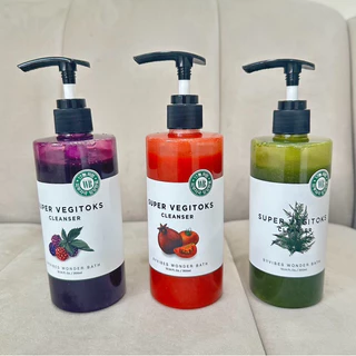 พร้อมส่ง/ของแท้ 💯 ถูกที่สุด Super Vegitoks Cleanser 300 ml โฟมผักมีให้เลือก 3 สี