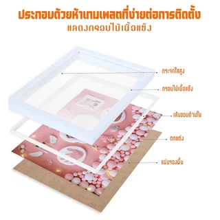 แถมไฟ！DIY ชุดปั๊มมือเท้าเด็ก กรอบไม้เนื้อแข็ง(ของขวัญเด็กแรกเกิด/ปั้มเท้าเด็กแรกเกิด ที่พิมพ์รอยมือและร ปั๊มมือ ปั๊มเท้