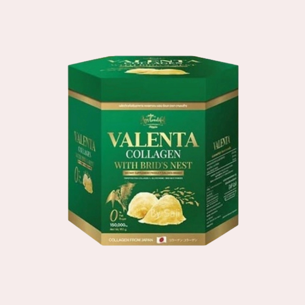 EXP 15-08-2567 วาเลนต้า คอลลาเจน รังนก Valenta Collagen With Bird's Nest 1 กระปุก