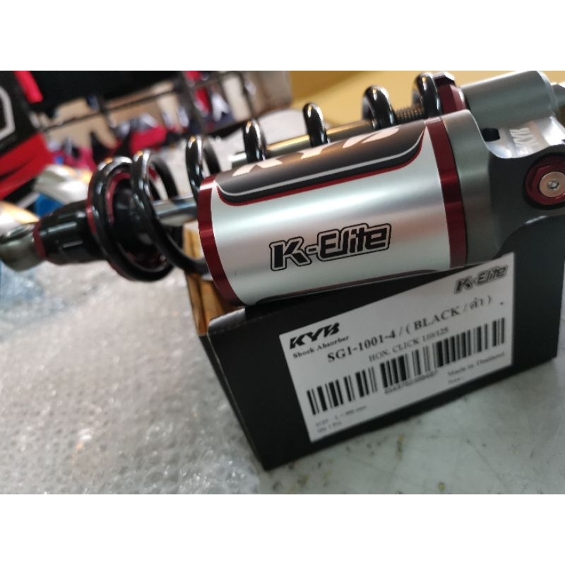 KYB โช้คหลัง Click คลิก 300mm K-Elite​ ปรับรีบาวด์ได้ 16คลิก แบรนด์ญี่ปุ่น ของแท้ Authorized Distributor