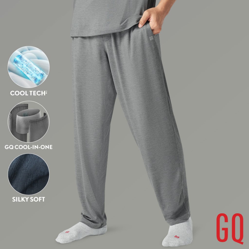 GQ Loungewear - Cool Tech™+  Cool in One Pants  กางเกงลำลองขายาว ผ้าเย็นทั้งผืน สูงสุด 2 องศา พร้อมซับในกันเป้าตุง