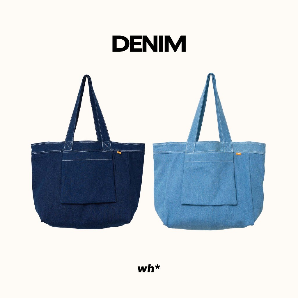 WHISPERWHITE - DENIM กระเป๋าผ้ายีนส์