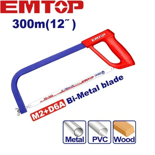 EMTOP โครงเลื่อยเหล็ก 12 นิ้ว พร้อมใบเลื่อย รุ่น EHFE3001