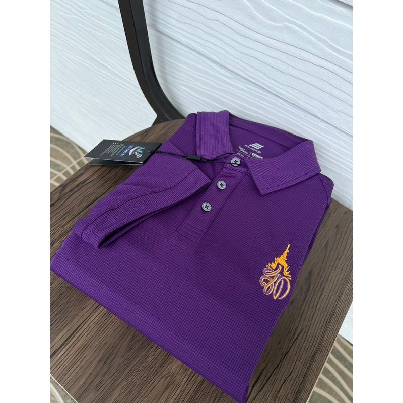 เสื้อโปโลPoliganสีม่วง ปัก ส.ท (รชน)