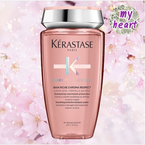 Kerastase Chroma Absolu Bain Riche Chroma Respect 250 ml แชมพูดูแลผมทำสี สำหรับผมเส้นใหญ่
