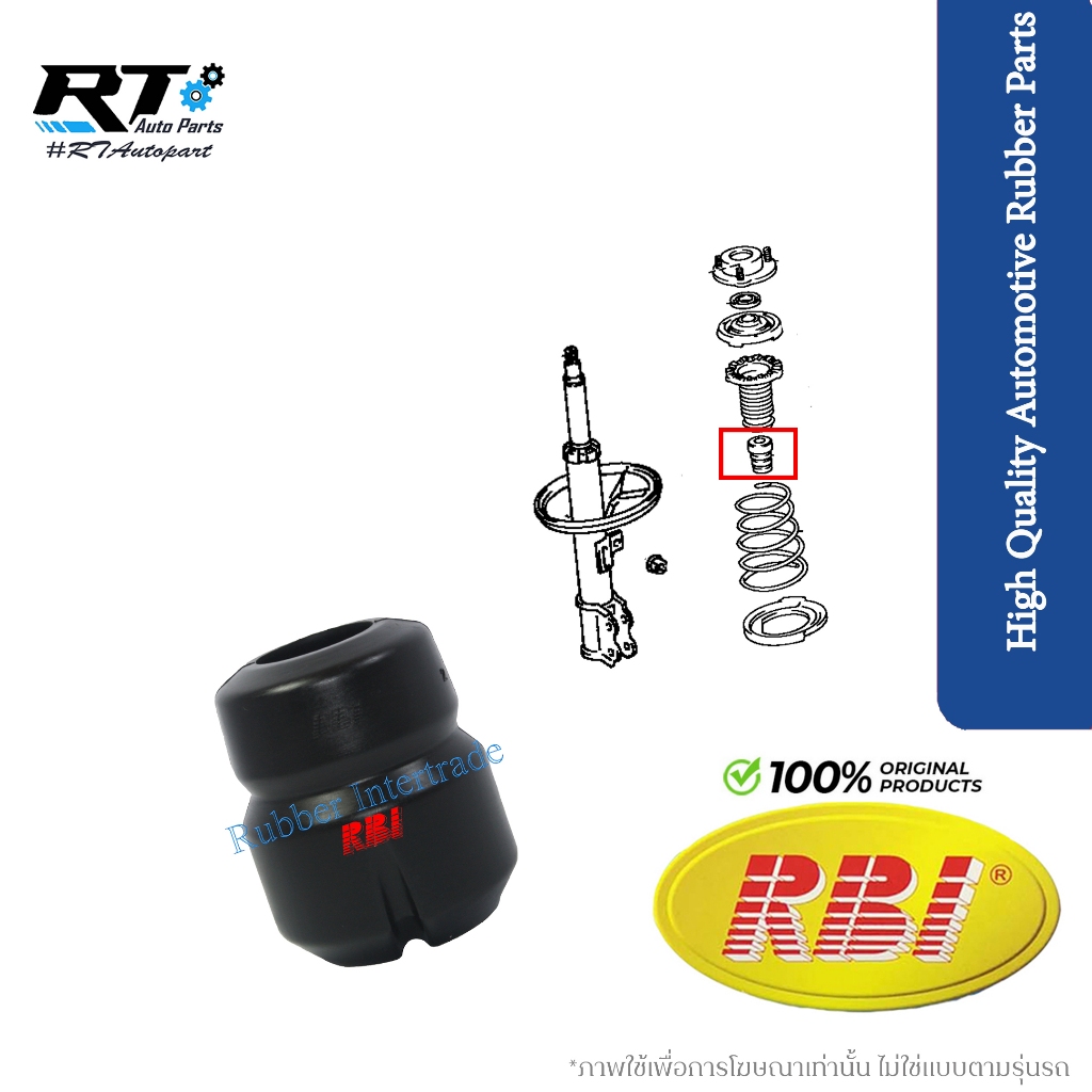 RBI กันกระแทกโช้คหน้า Toyota C-HR ปี18-21 Altis ZRE210 ปี19-22 Toyota Cross  / กันฝุ่นโช้ค กันกระแทกโช้ค / 4833