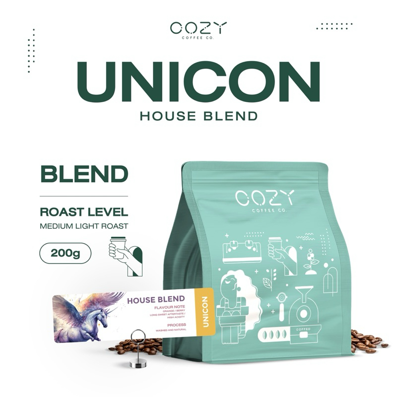 Unicon (House Blend) | กาแฟคั่วอ่อน | CozyCoffeeCo.