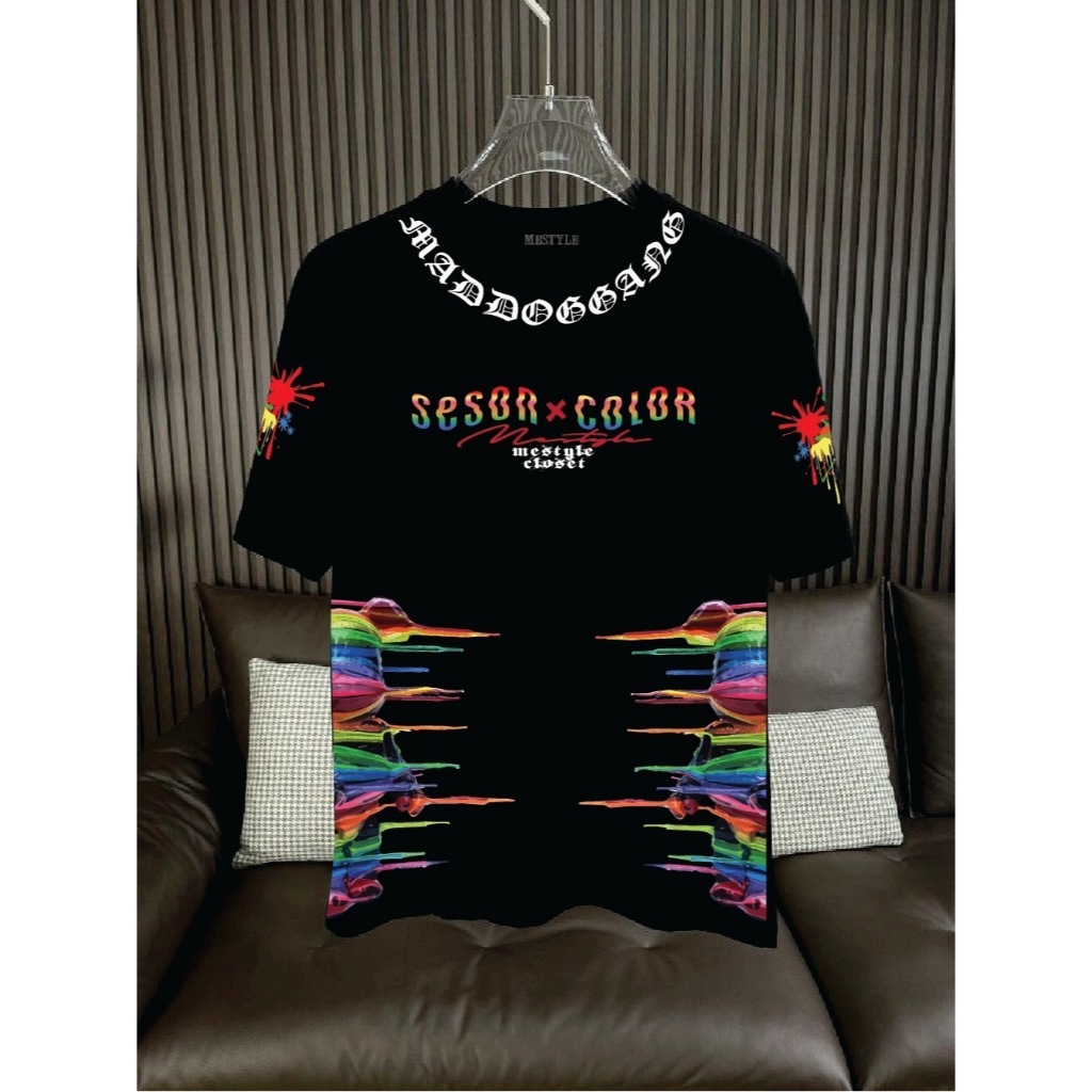 เสื้อCotton100% สกรีนแบบดิจิตอล เนื้อผ้าหนานุ่ม A898-แขนสั้น