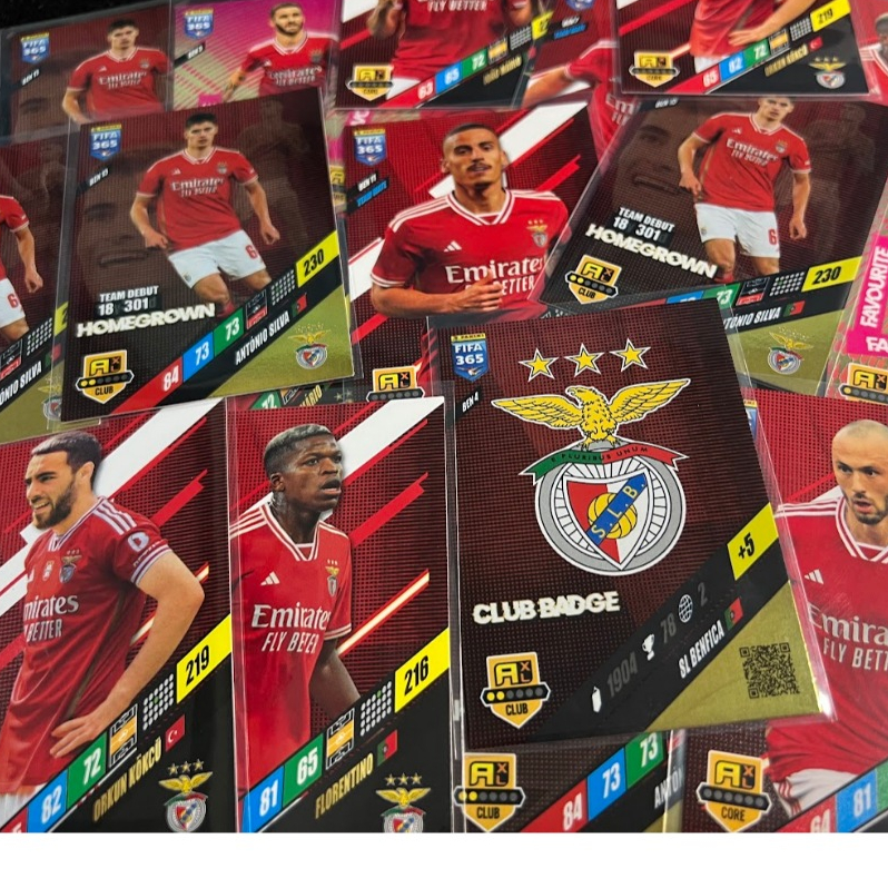 SL BENFICA / ADRENALYN XL PANINI CARDS / FOOTBALL 365 2024  / Choose From List + FREE GIFT