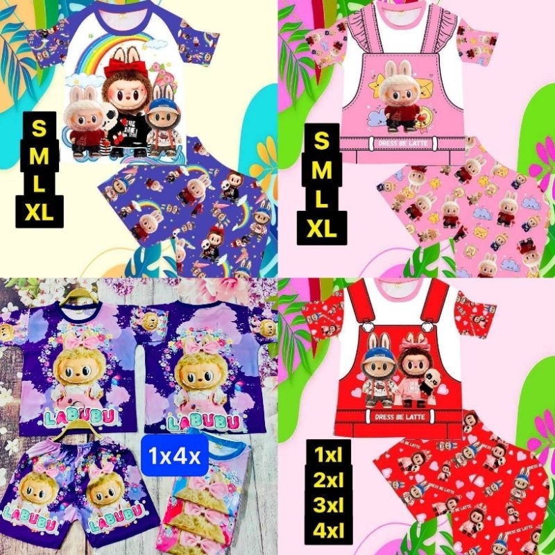 ชุดลาบูบู้ ชุดเด็ก4-8ปี ลายลาบูบู้ แฟชั่นเด็ก พร้อมส่ง ลาบูบู้ตุ๊กตา พร้อมส่ง