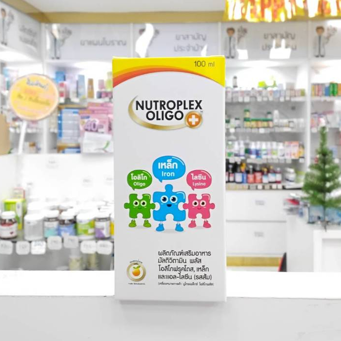 NUTROPLEX OLIGO PLUS ORANGE FLAVOUR นิวโทรเพล็กซ์ โอลิโก พลัส 100ML.