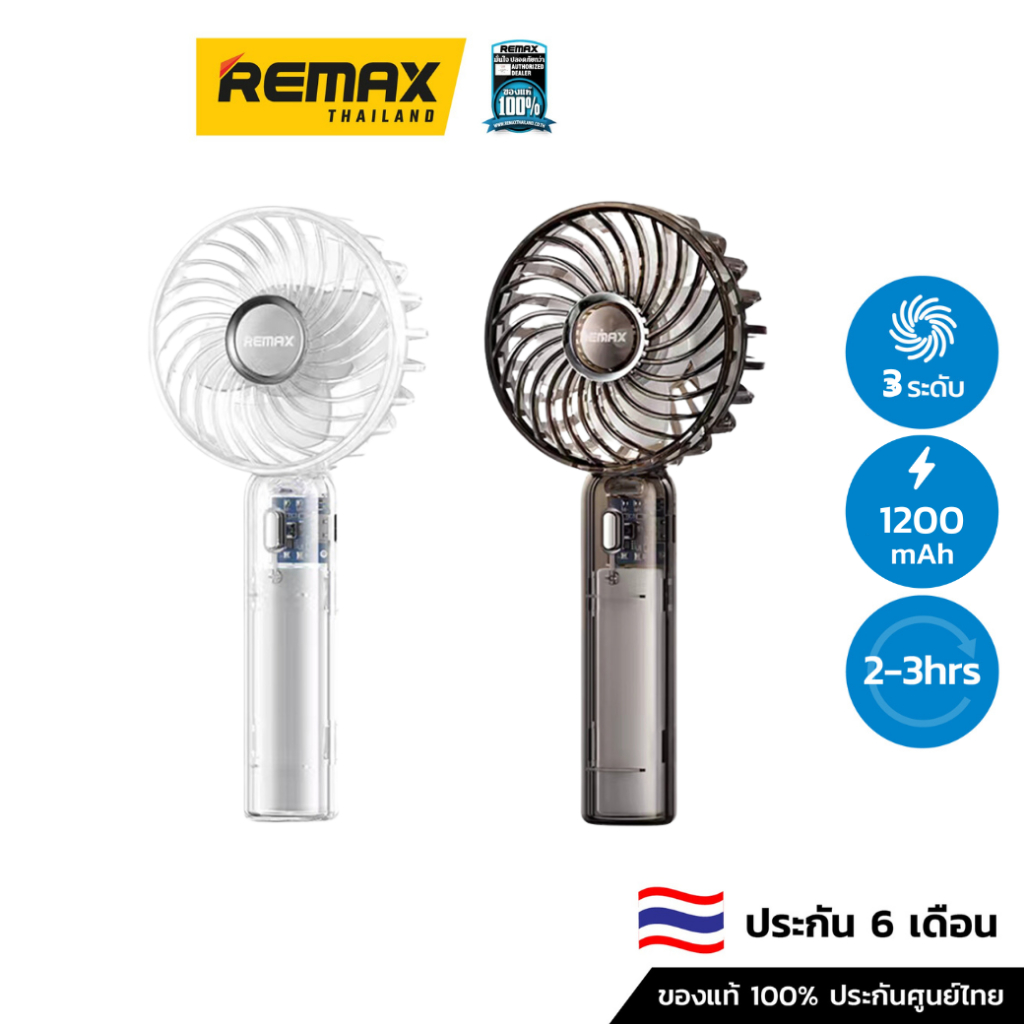 Remax Fan RS-SF01 - พัดลมมือถือ ขนาดพกพา ปรับความแรงได้ 3 ระดับ