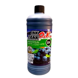(OK-ขวดลิตร)✨ หมึกเติม ปรินเตอร์ INKTANK OK ขนาดใหญ่ ขวดลิตร 1000ccและขนาด500 cc 💥เติมปริ้นเตอร์ได้ทุกรุ่น ทุกยี่ห้อ💦