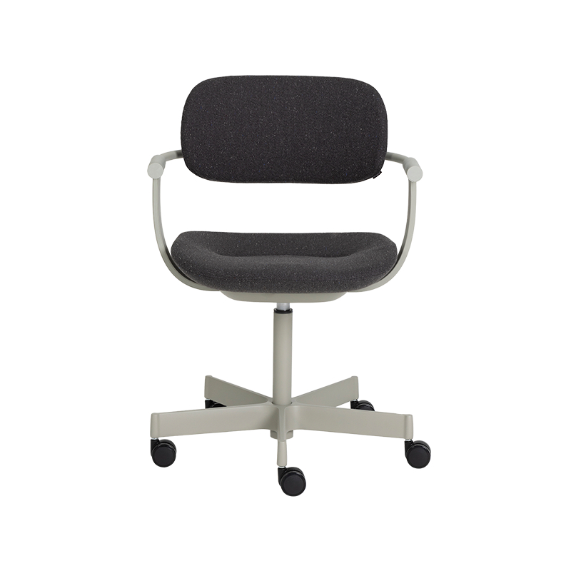 Modernform เก้าอี้ แบรนด์ ITOKI จากญี่ปุ่น รุ่น Vertebra03  ขา 5 แฉก ขาสีเทา PALE OLIVE เบาะและพนักพ