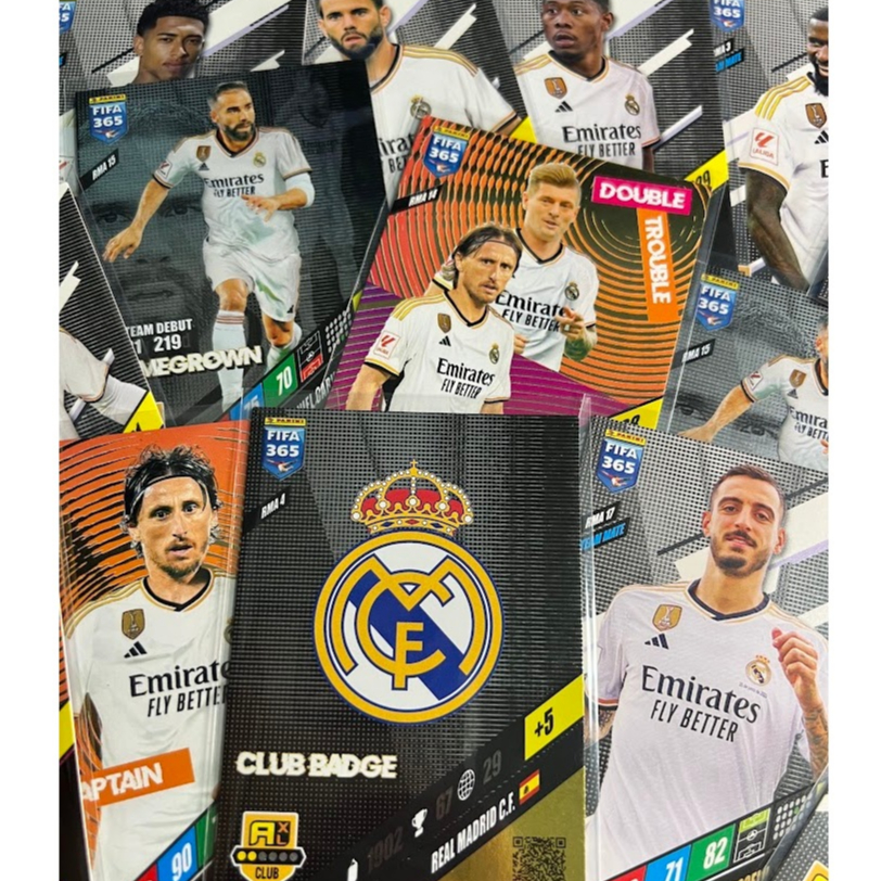 REAL MADRID C.F. / ADRENALYN XL PANINI CARDS / FOOTBALL 365 2024  / Choose From List + FREE GIFT