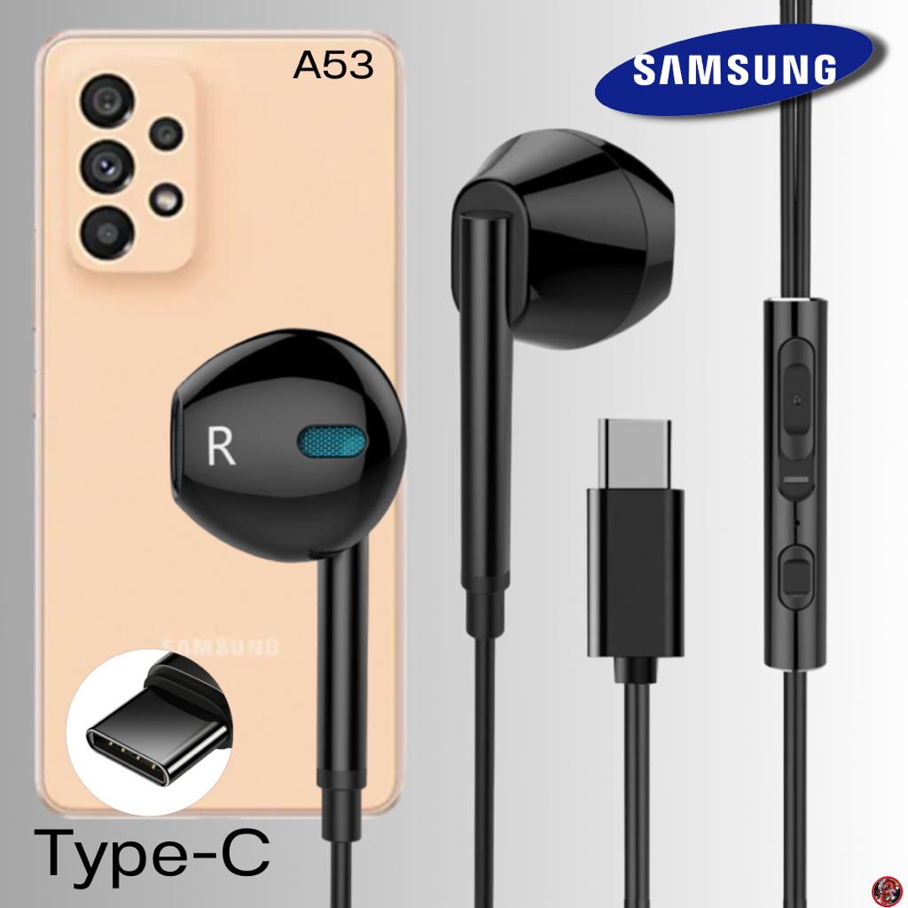 หูฟัง สมอลทอล์ค สำหรับ Samsung Type-C ซัมซุง ไทป์ซี A53 สวมใส่สบาย เบสนุ่ม เสียงดี เพิ่ม-ลดระดับเสียง M15