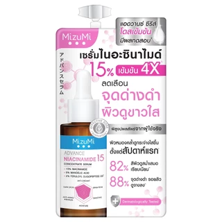 Mizumi - Advance Niacinamide 15 Concentrate Serum (6 g.) มิซึมิ แอดวานซ์ ไนอะซินาไมด์ ฟิฟทีน คอนเซนเทรท เซรั่ม - 6 กรัม