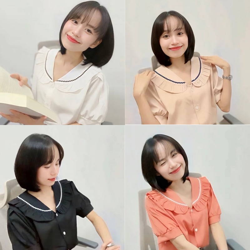 เสื้อคอวีระบายริบบิ้น รุ่น Wavy ribbon