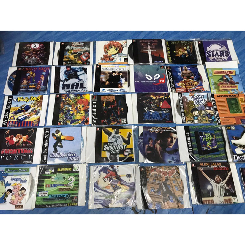 PS1,เกมส์ (31) แผ่นปั๊มรุ่นเก่า หายาก มือ 1 สภาพใส