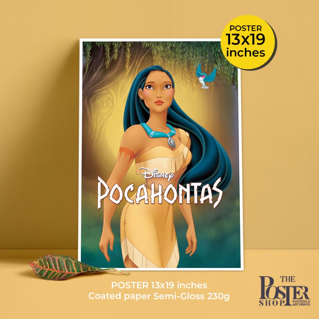 Pocahontas Poster โปสเตอร์โพคาฮอนทัส ภาพขนาด 33X48 cm (ไม่มีกรอบรูป)