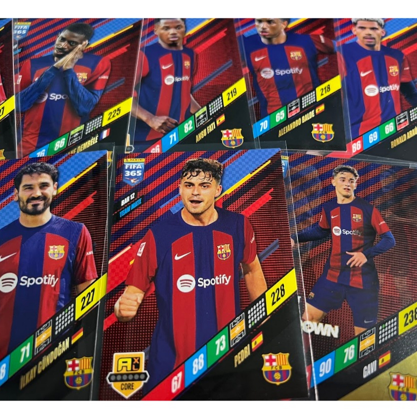 FC BARCELONA / ADRENALYN XL PANINI CARDS / FOOTBALL 365 2024  / Choose From List + FREE GIFT