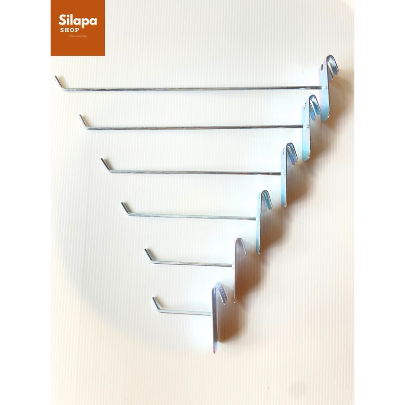 ตะขอเกาะตะแกรงแขวนสินค้า 6นิ้ว 1แพ็ค10ชิ้น - รูปที่ 5