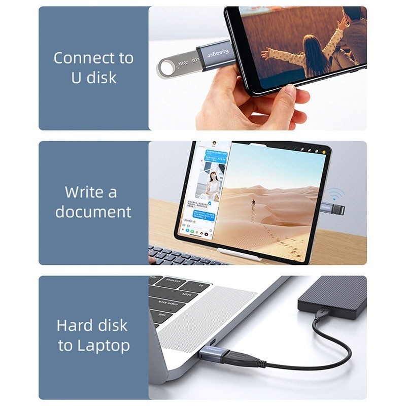 ตัวแปลง usb3.0 otg ดาวน์โหลด tog สายเคเบิลข้อมูล USB แท็บเล็ตสองในหนึ่งเดียวที่เชื่อมต่อกับเมาส์ Android