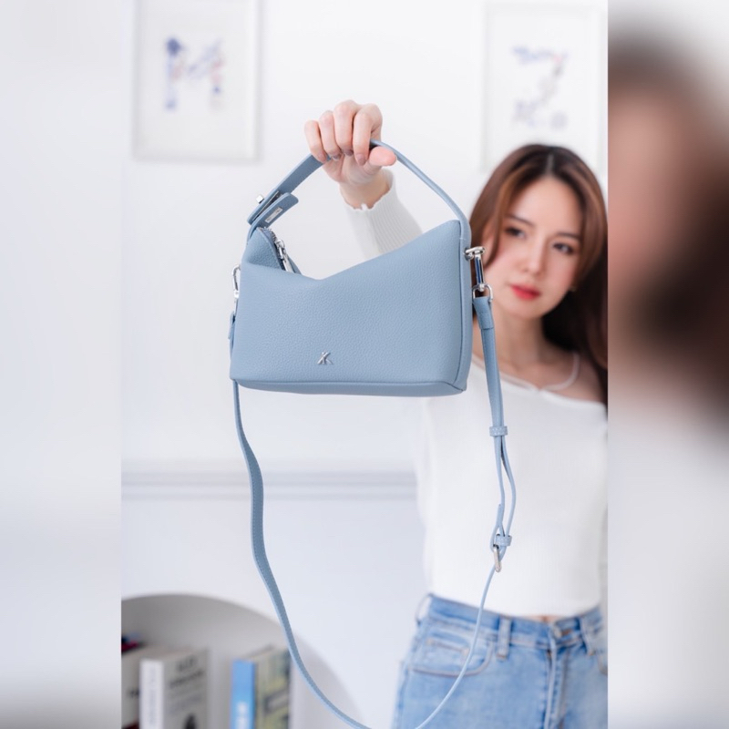 Korra bag with Baby Blue colour น่ารักแบบขั้นสุด งานสวย หนังนิ่ม