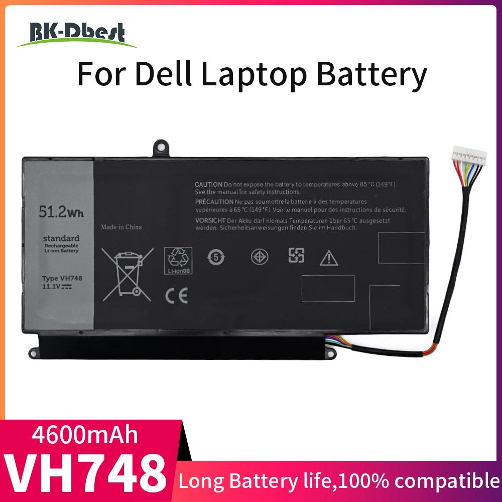 BK-Dbest VH748 Laptop Battery 11.1V 51.2Wh Rechargeable Standard Li-ion Battery For Dell Vostro V556