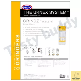 URNEX GRINDZ 430g เม็ดทำความสะอาดเครื่องบดกาแฟ เฟืองบด นำเข้า USA ของแท้ ✔️พร้อมส่ง