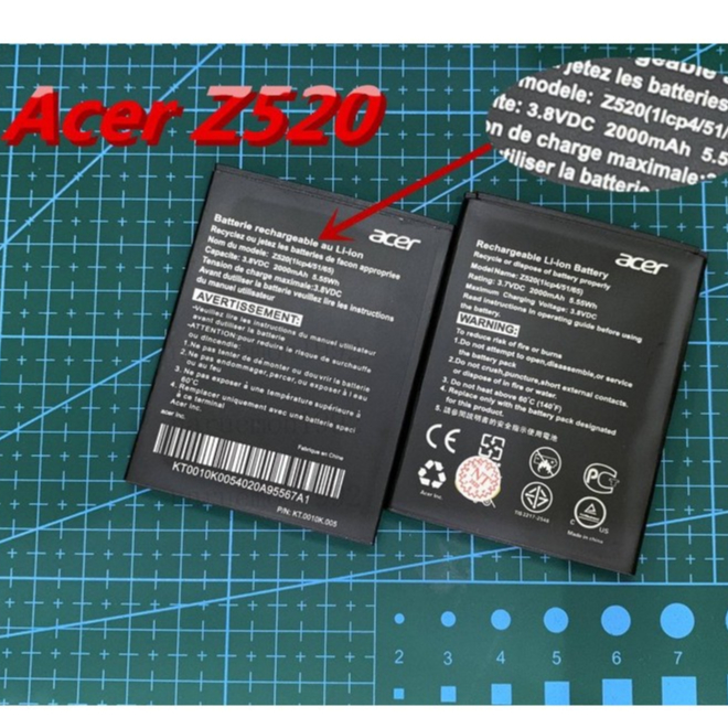 แบตเตอรี่ Acer Z205 battery ACER Z205แบตเตอรี่ สำหรับ Acer Liquid T03 T04 Z630 Z630S