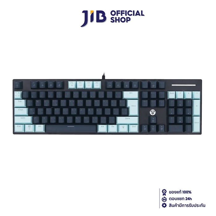 KEYBOARD (คีย์บอร์ด) FANTECH ATOM 104 MK889 (NAVY BLUE) (RED SWITCH - RGB - EN/TH)