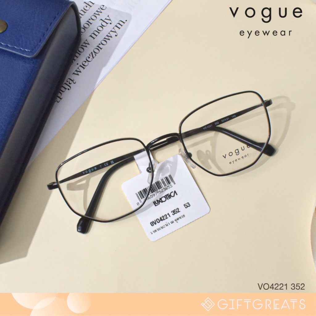 VOGUE รุ่น VO4221 กรอบแว่นตา แถมโซ่คล้องถอดออกได้ โว้ก Vogue Eyewear