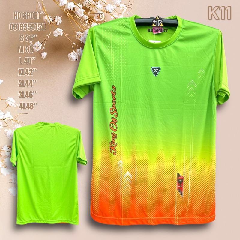 เสื้อกีฬาพิมลายราคาถูก K11 ทรงตรงใส่ได้ชายหญิง สินค้าพร้อมส่ง