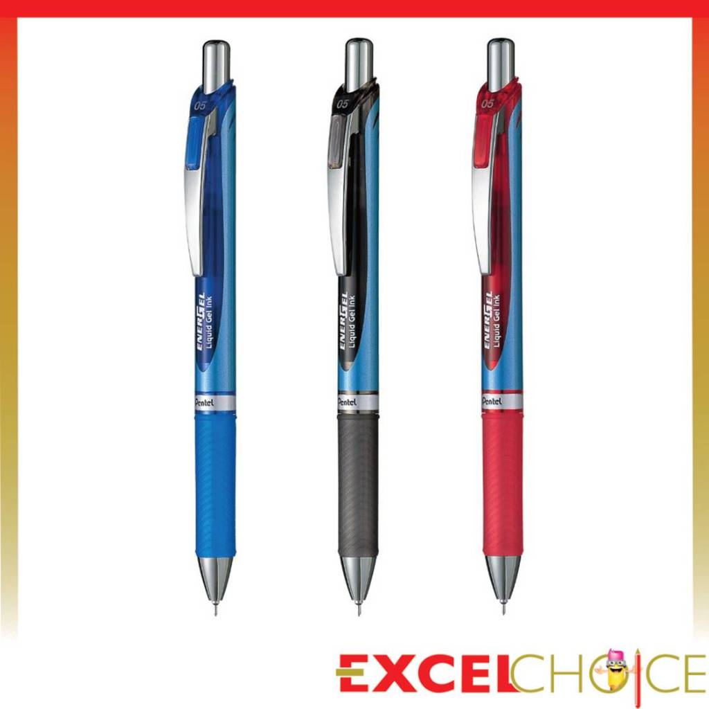 เพนเทล ปากกาหมึกเจลหัวเข็ม แบบกด Pentel Energel BLN-75