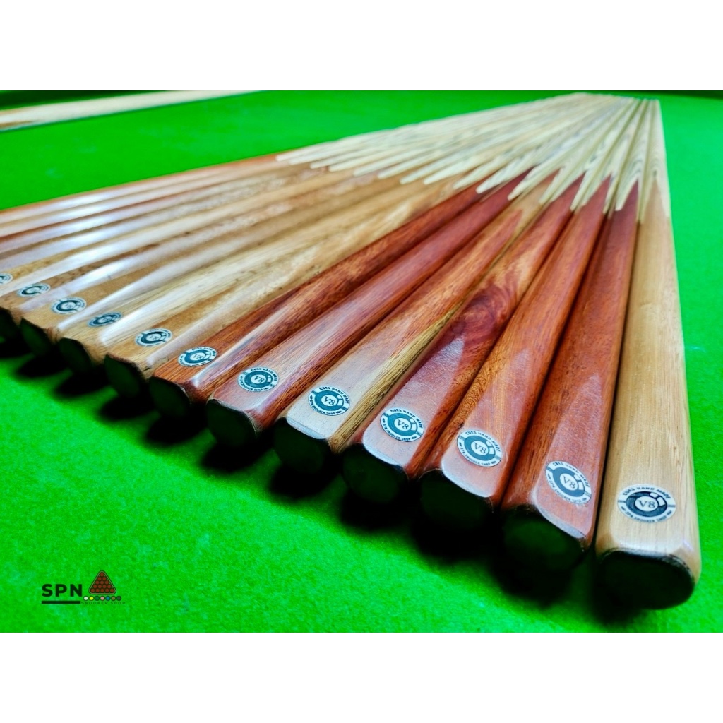 ไม้คิวสนุ๊กเกอร์ 4 จำปา หัวคิว 9.5 มม. งานHandmade ปลายแกร่ง