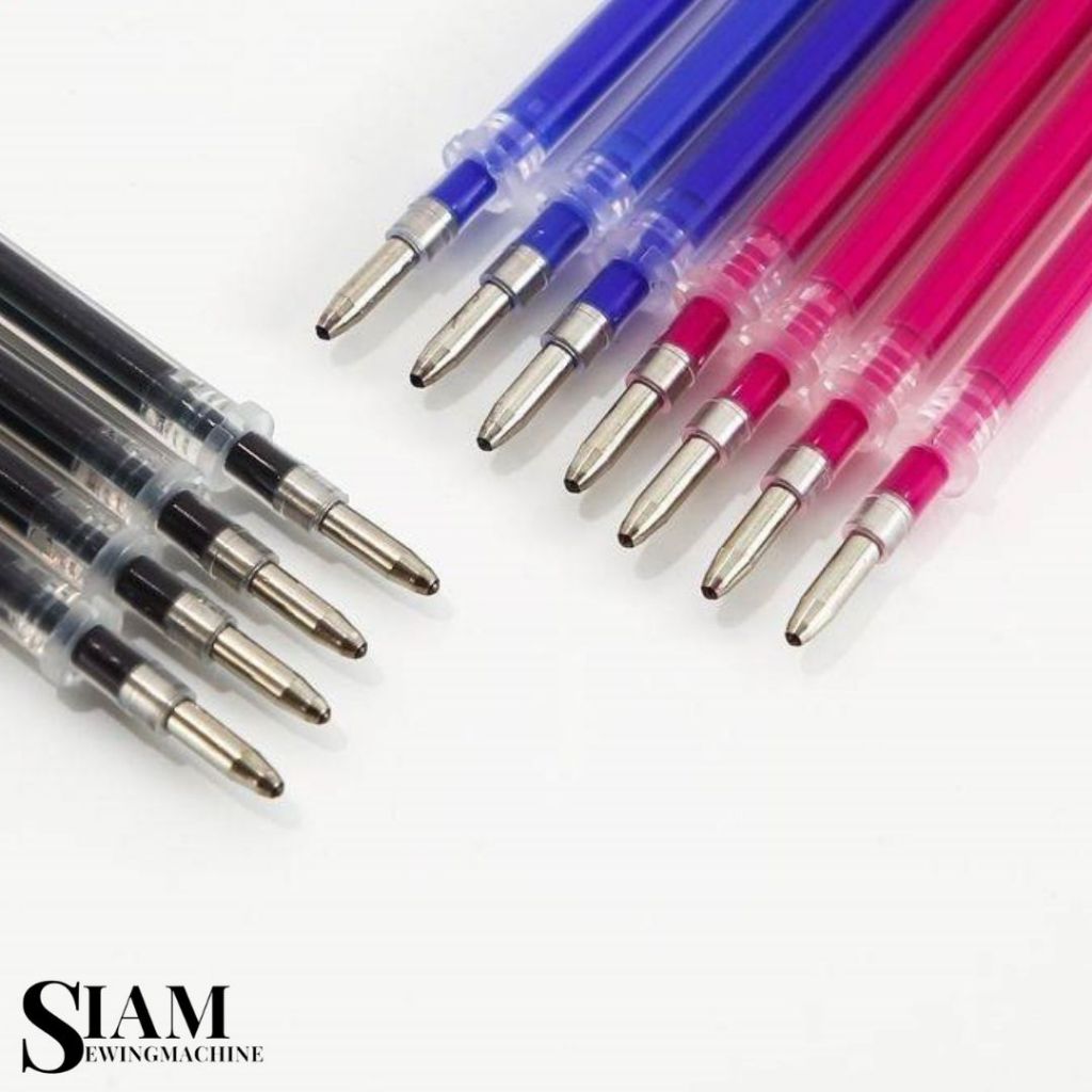 ปากกาเขียนผ้าลบด้วยความร้อน เช่น ลบด้วยรีดหรือไดร์เป่าผม มีให้เลือก 4 สี รุ่น SHIGE-240-RF (5mm) (ราคาต่อ 1 แท่ง)