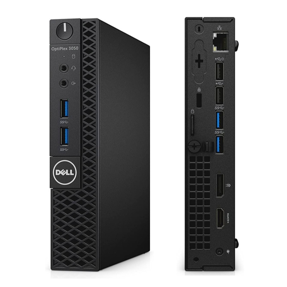 CPU มือสอง Mini PC Dell Optiplex 3050 MFF CPU Core Intel® Core™ i3-7100T @3.40 GHz ลงโปรแกรมพื้นฐาน 