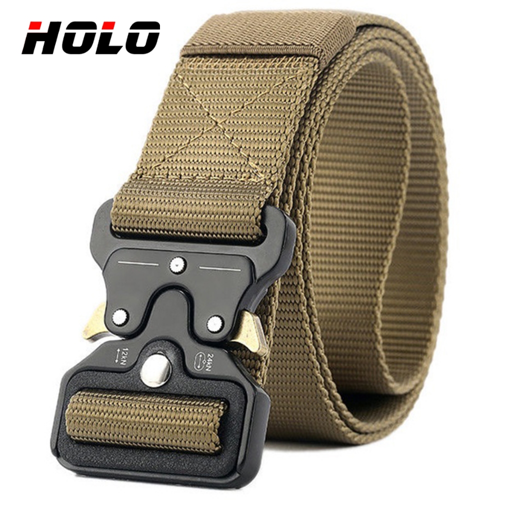 เข็มขัดผู้ชาย คุณภาพสูง แฟชั่น ผ้าใบ  หัวเข็มขัดอัตโนมัติ ความยาวปรับได้ ทนต่อการสึกหรอ（มี 3 สี）