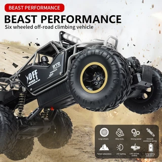 รถบังคับออฟโรด6ล้อ ไต่ภูเขา รถบังคับวิทยุ Rock Crawler 4WD รถไต่หิน 1:16 คละสี รถบังคับ รถบังคับวิทยุ รถไต่หิน
