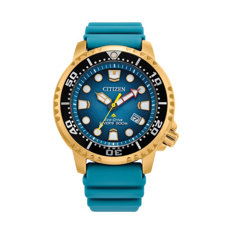 นาฬิกาข้อมือ Citizen Promaster Dive Polyurethane Strap Turquoise Dial Eco-Drive BN0162-02X
