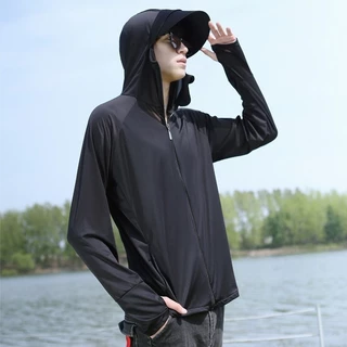เสื้อเเจ๊ตเเก็ตเเขนยาวผู้ชาย มีฮู้ด ใส่สำหรับออกแดดกลางเเจ้งได้ดี รุ่นFSY-2225