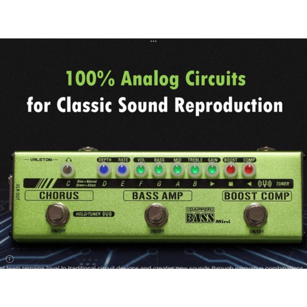 (ของแถม 490) เอฟเฟคเบส Dapper Bass Mini Valeton สำหรับมือเบสตัวจริง เอฟเฟค เบส multi effect