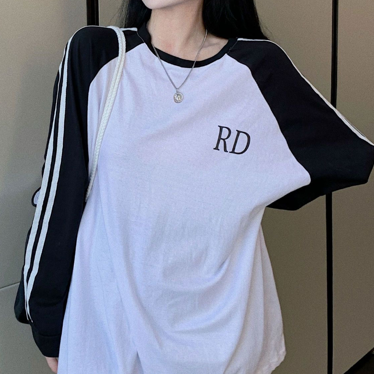 fashiongirl1688 เสื้อเเขนยาวใส่ได้ทั้ชายเเลัหญิง สไตล์เกาหลีน่ารักๆ สีขาวสีเทา เนื้อผ้าดีจ้า