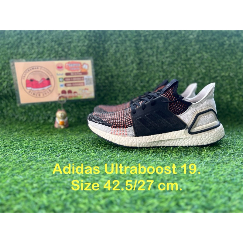 Adidas Ultraboost 19. Size 42.5/27 cm. #รองเท้าผ้าใบ #รองเท้าวิ่ง #รองเท้ามือสอง #รองเท้ากีฬา