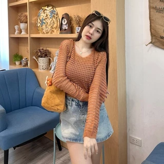 🌈MesubShop🌈ชุดเซ็ต2ชิ้น เสื้อกล้าม+เสื้อคลุมตาข่าย ผ้ายืด สาวอวบใส่ได้ 💗 ใส่เที่ยวทะเล บางใส่สบายไม่คัน รุ่น โปรตีน