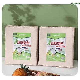 ผ้าใยบวบ28*28CM ดูดซับน้ํามัน เมจิกแร็ก ดูดซับน้ํามัน สุดยอดผ้าทําความสะอาด เศษผ้า / แผ่นใยบวบหนา ครัว / ผ้าใบกันน้ํา